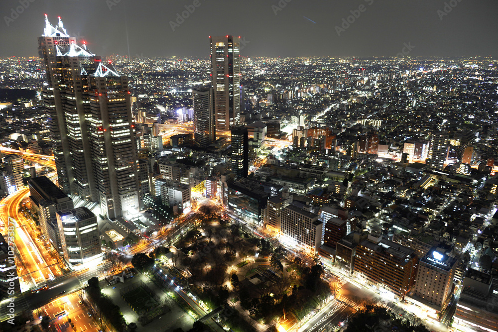 Fototapeta premium 新宿西口の夜景