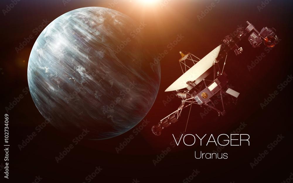 Naklejka Uranus - Voyager spacecraft. This image elements furnished by NASA.