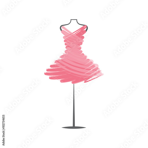  dummy dress illustration vector