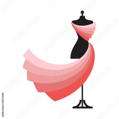  dummy dress illustration vector