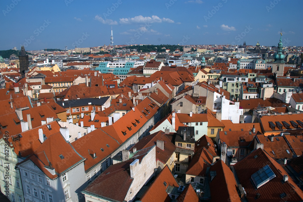 Prague city view