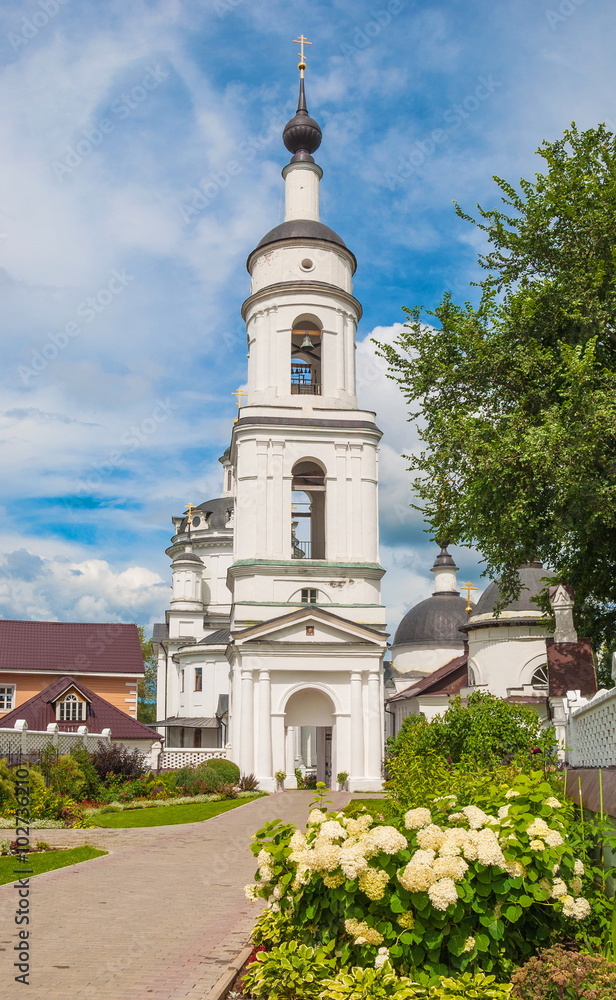 Chernoostrovsky St. Nicholas Convent in the old Russian city of Maloyaroslavets in Kaluga Region