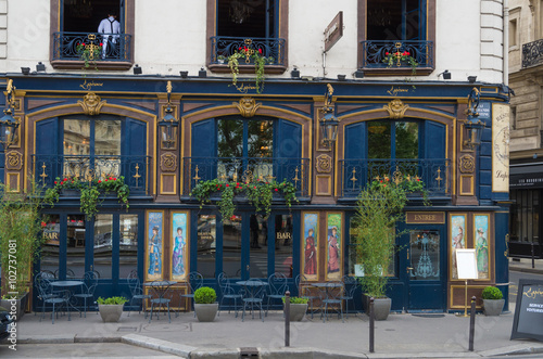 Photography Paris France 2014 April 22,  Historic building architecture along the banks of t