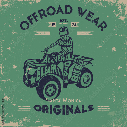 Typography lettering ATV