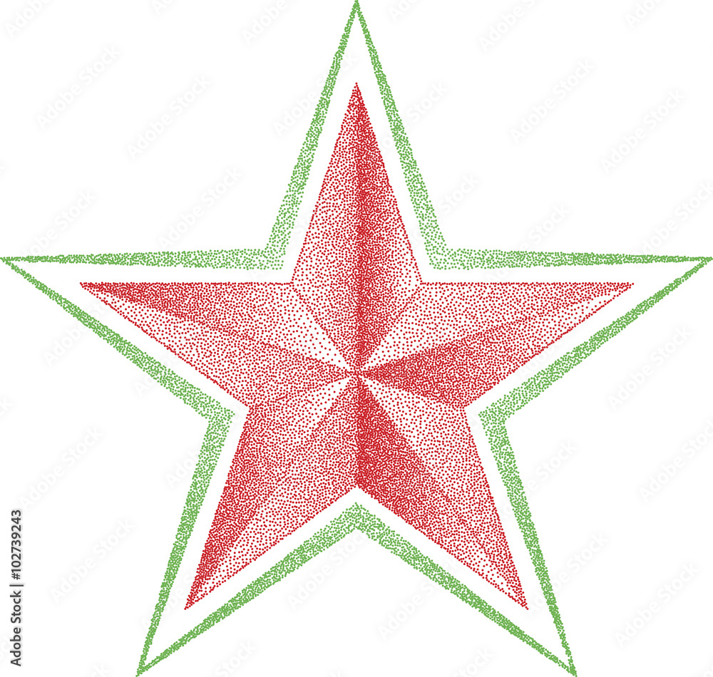 Obraz premium Star Stipple Effect