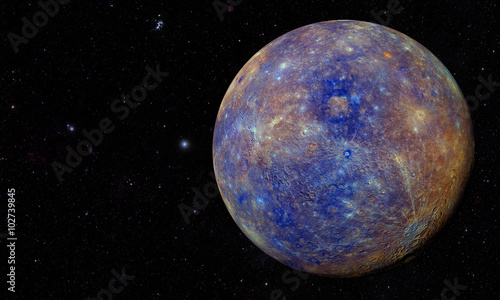 Obraz na plátně Solar System - Planet Mercury