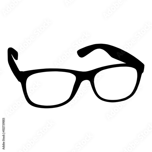 Eye glasses on white background