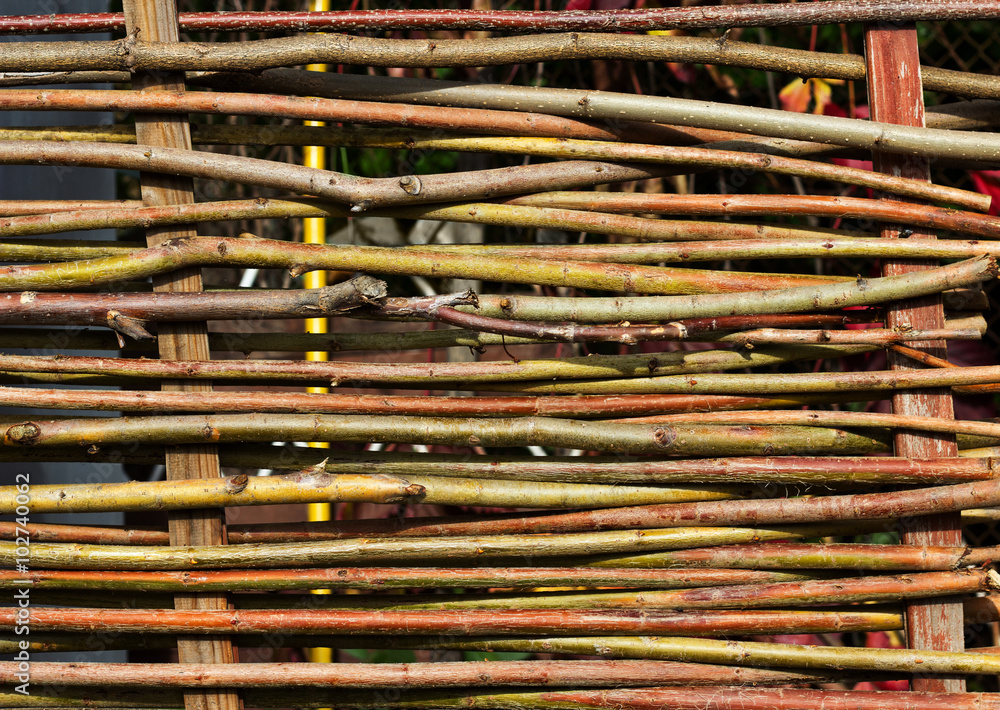 Lath fence of twigs Lath fence of twigs