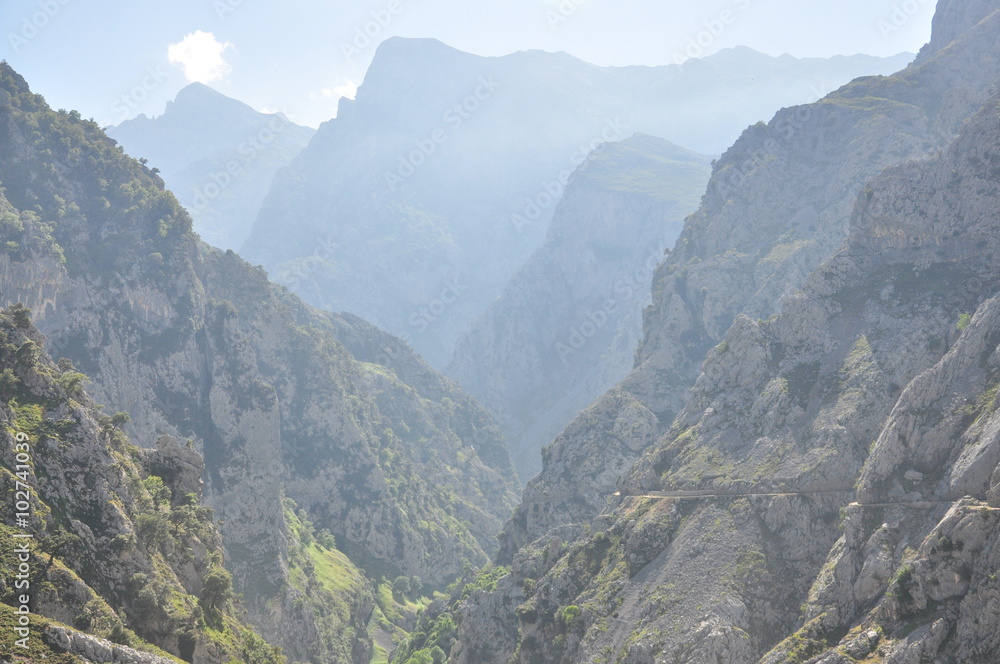 Naklejka premium Ruta del Cares, Picos de Europa