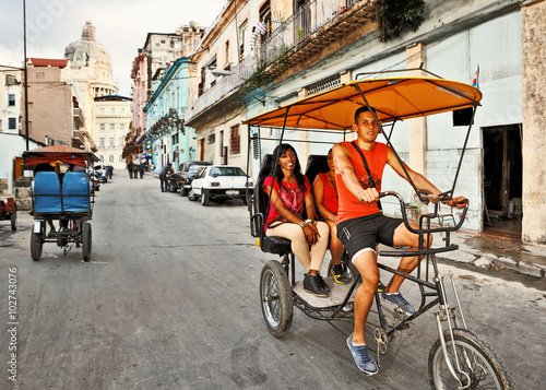 Cuba, La Habana Centro, Bicitaxis photo