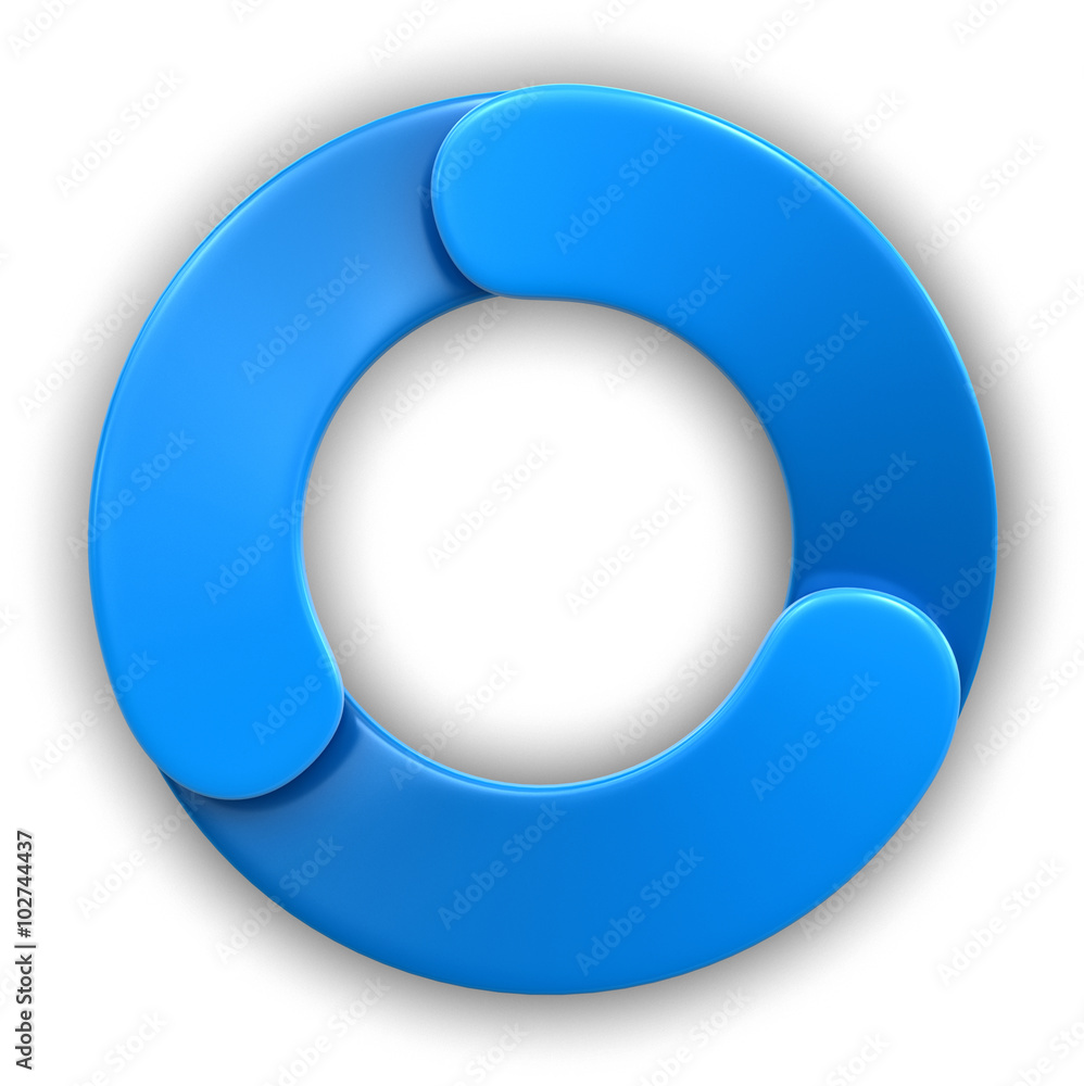 Circular Graph. Image with clipping path Circular Graph. Image with clipping path