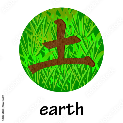 Chinese hieroglyph EARTH