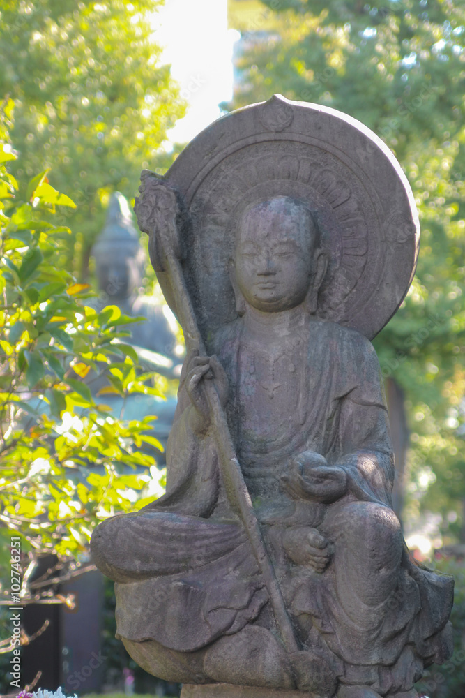 Peaceful buddha in japan