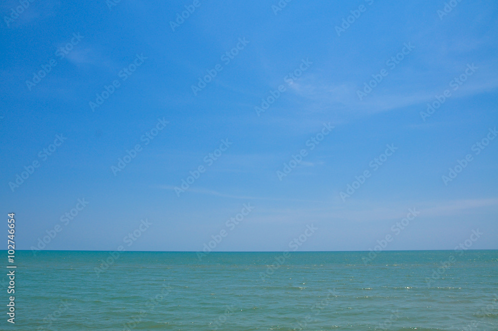 Blue sky and sea