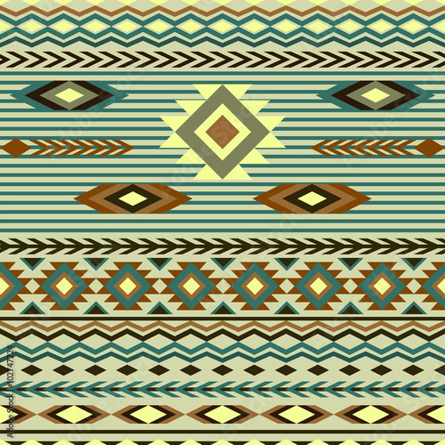 seamless pattern in ethnic style of the American Indians