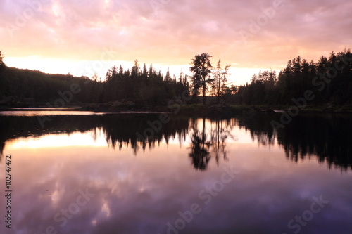 Lake at sunrise © georgeburba