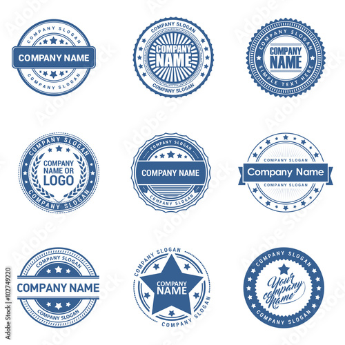 Stamps Logos Set