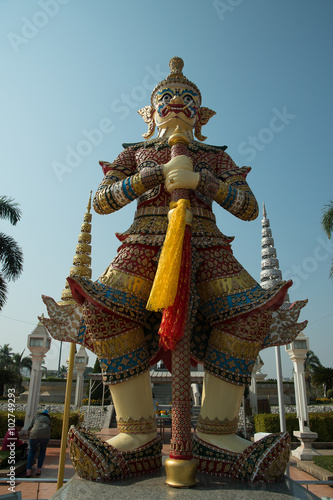 Canvas-taulu Shrine Udon Thani City Shrine The worship of the inhabitants And adloussopy Gian
