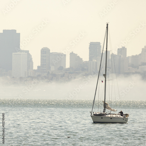 San Francisco downtown cityscape, California, USA