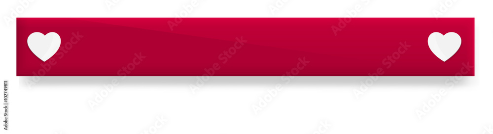 the blank web banner with heart symbol the blank web banner with heart symbol