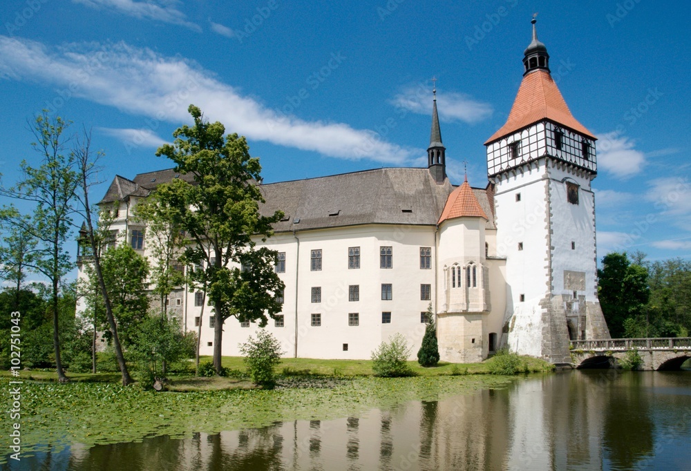 Castle Blatna in southern Bohemia, Czech republic 