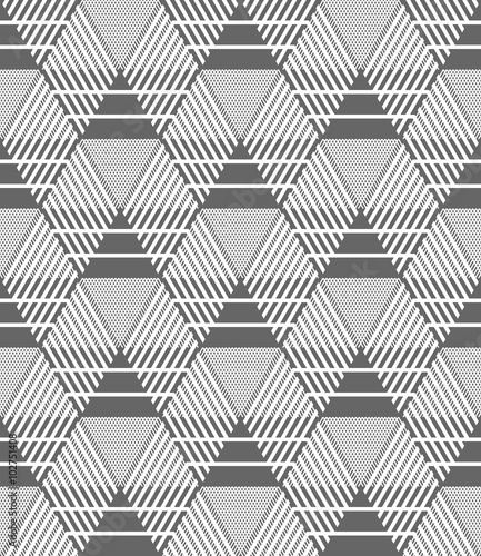 Seamless hexagons, diamonds and triangles pattern.