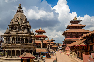 Handdoek met foto Nepal Patan Durbar Square Kathmandu vallei  © hakat
