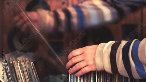 Vintage LP records Audio ,browsing 