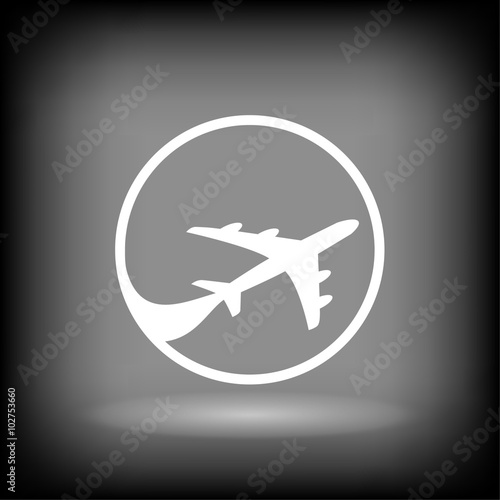 Pictograph of airplane © iDesign