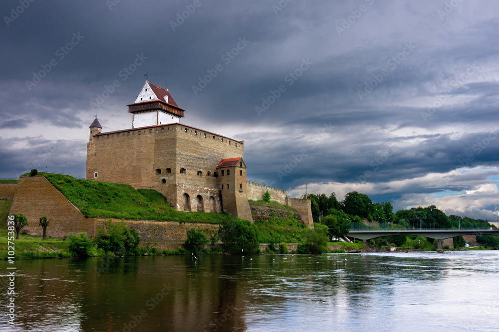 the old fortress of Narva in Estonia