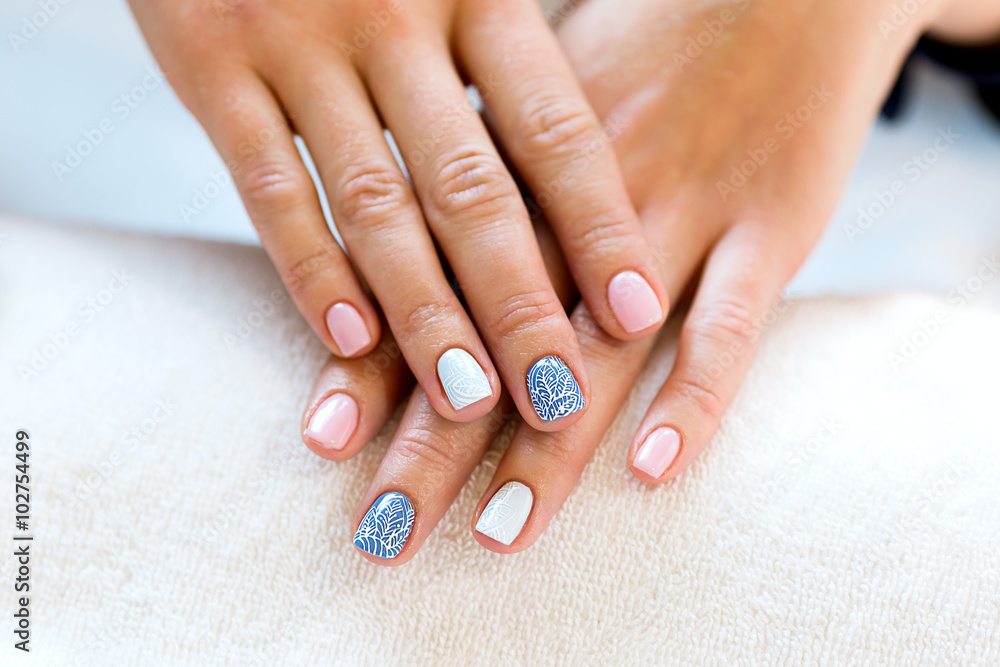 Delicate spring manicure Delicate spring manicure