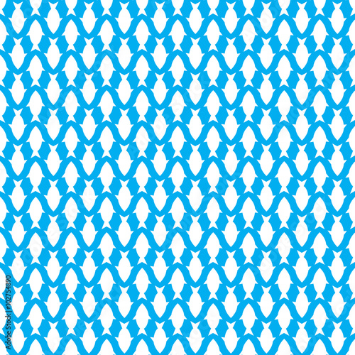 seamless pattern with fish. flat. vector.