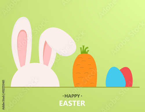 Vector modern happy easter background. 