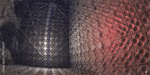 3D fractal of space cube interior