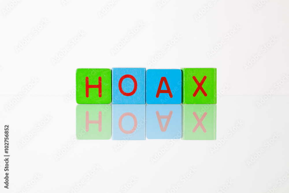 Hoax - an inscription from children's blocks Hoax - an inscription from children's blocks