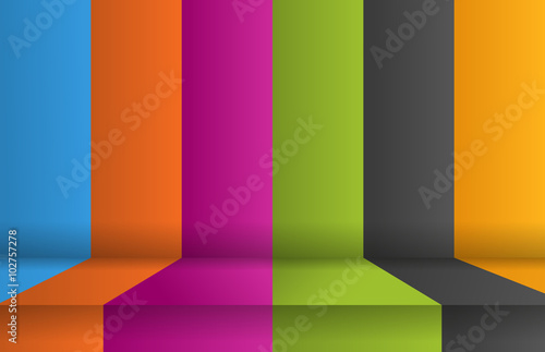 3D modern colorful infographics template with 6 possibilities
