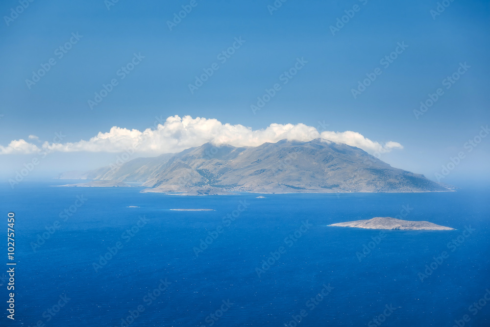 The island Chalki. Rhodes Island. Greece