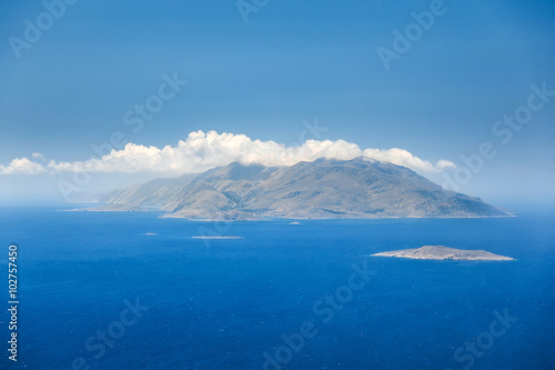 The island Chalki. Rhodes Island. Greece