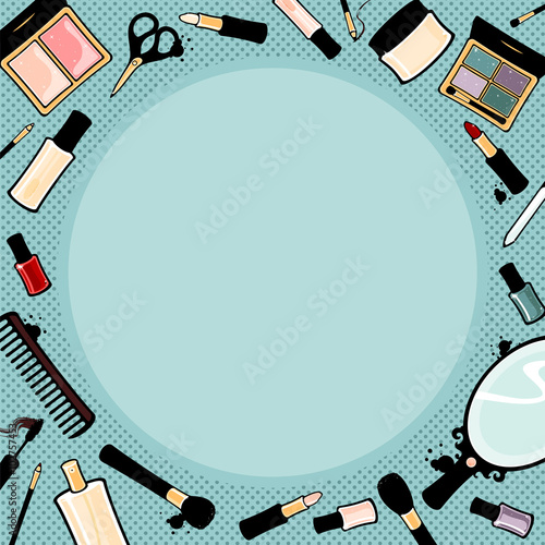 Beauty and make up theme background
