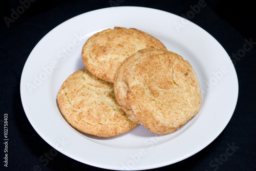 Plate of Snickerdoodle Cookies