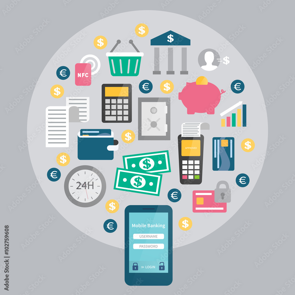 Mobile banking, online payments Mobile banking, online payments
