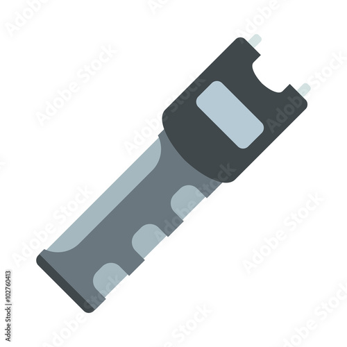 Taser self defense weapon flat icon