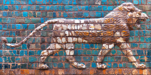 Roaring Lion - details of the Babylonian Ischtar Tor 