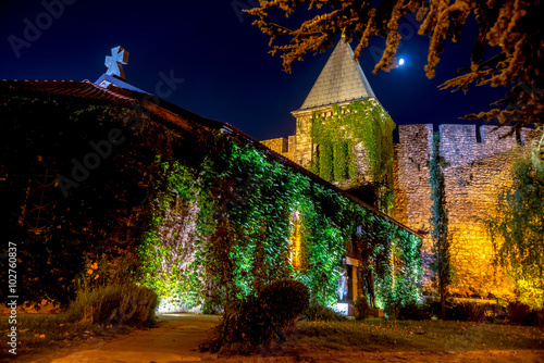 Church of the Holy Mother of God Ruzica at night, Belgrade, Serb photo