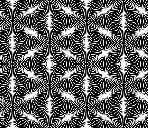 Vector modern seamless sacred geometry pattern trippy, black and white abstract geometric background, pillow print, monochrome retro texture, hipster fashion design