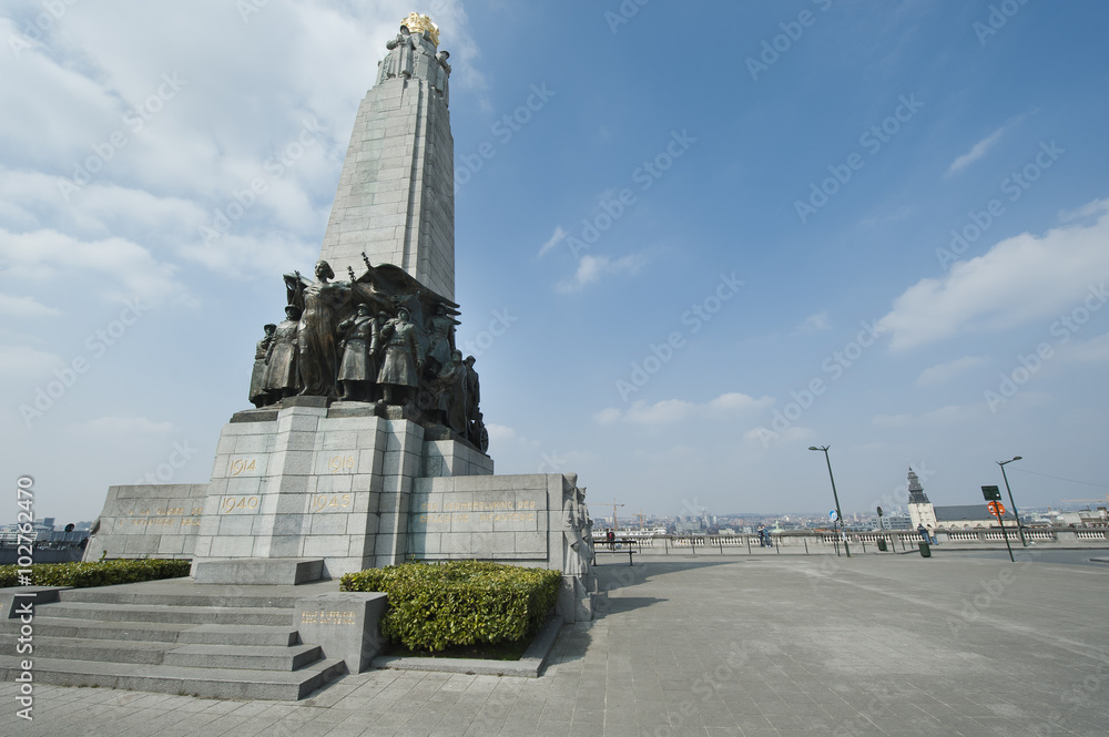 Monument to the glory of Belgian Infantry in World War I and II.