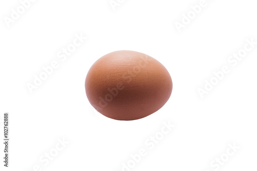 egg isolated on white - stock photo