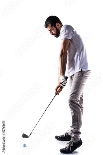 Golfer man