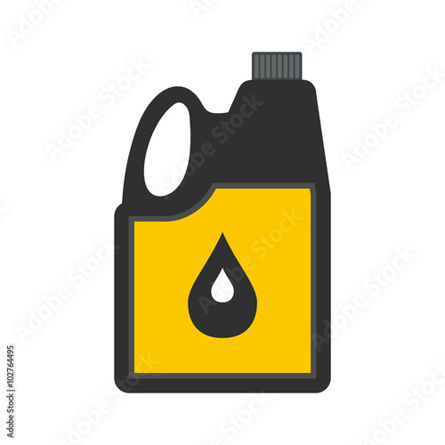 Jerrycan oil flat icon