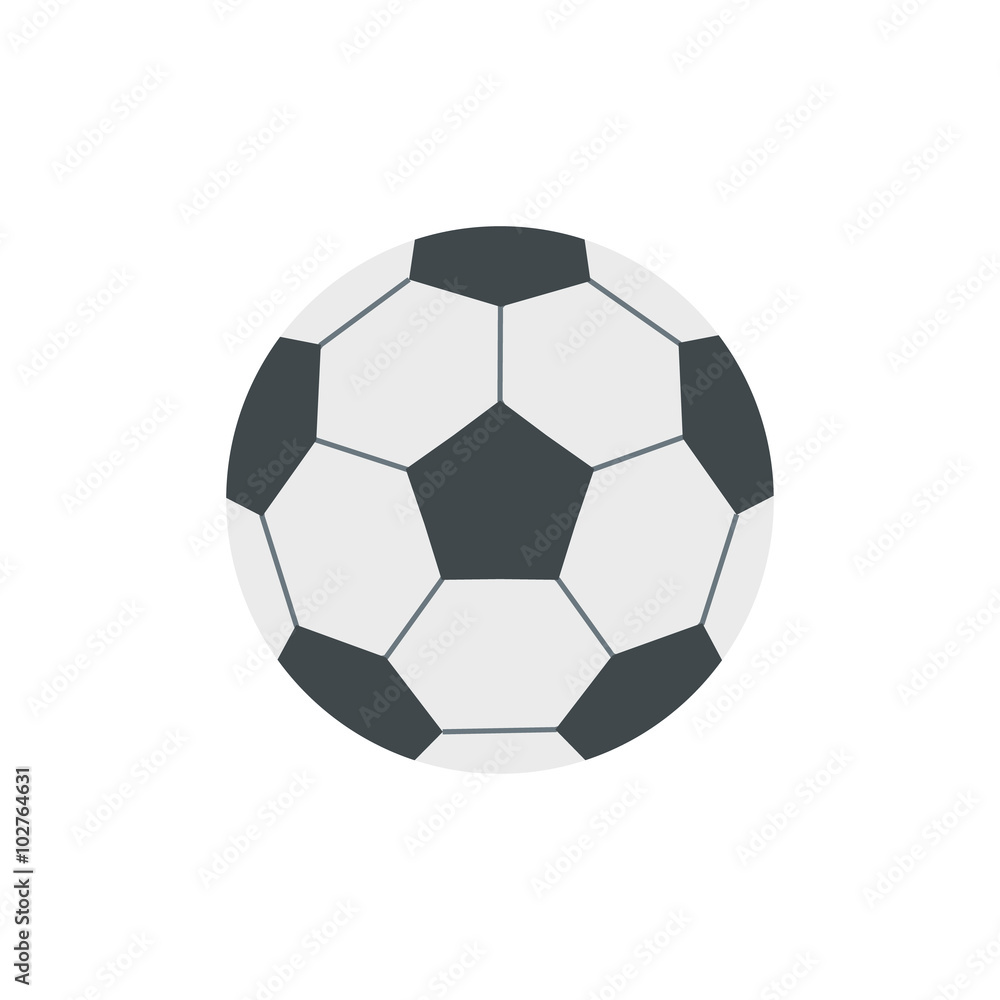 Obraz premium Soccer ball flat icon